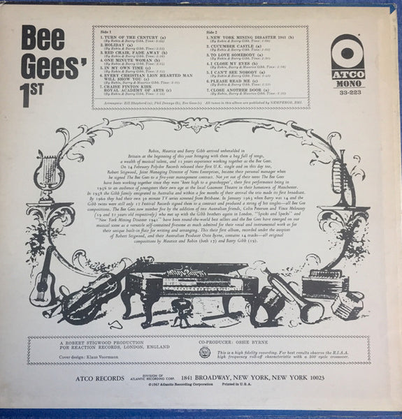 Bee Gees : Bee Gees' 1st (LP, Album, Mono)