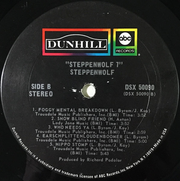 Steppenwolf : Steppenwolf 7 (LP, Album, Pit)