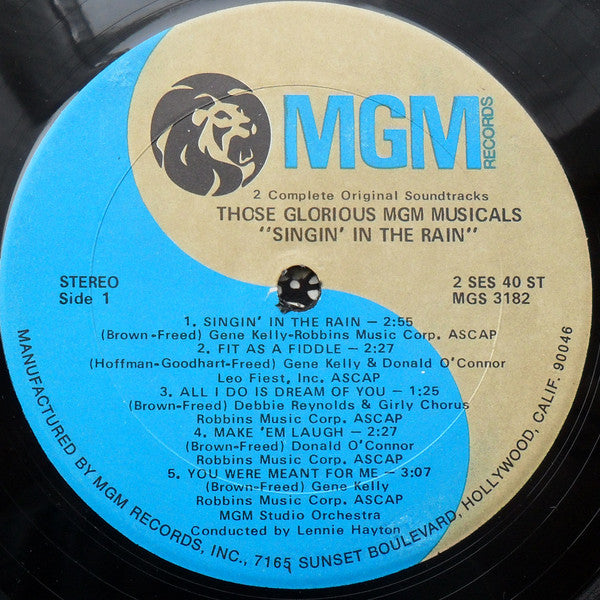 Various : Those Glorious MGM Musicals - Singin' In The Rain And Easter Parade (2xLP, Comp, Ltd, RE, Gat)