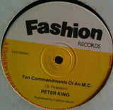 Peter King (10) : Step On The Gas (Hit The Road Don) / Ten Commandments Of An M.C. (12")