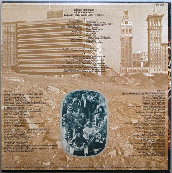 Tower Of Power : Urban Renewal (LP, Album, Pit)