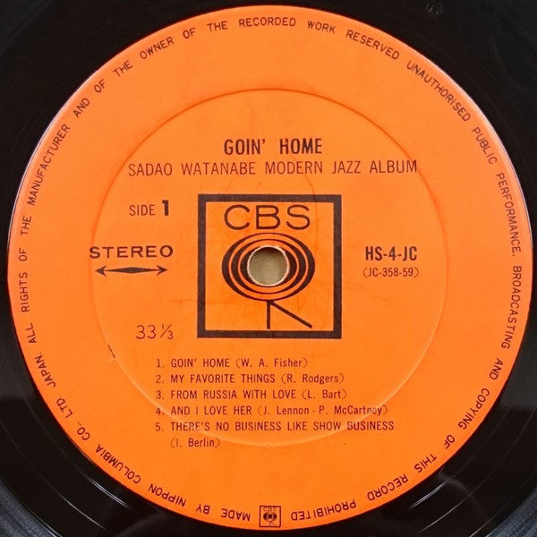 Sadao Watanabe = Sadao Watanabe : Goin' Home = 家路 (LP, Album)