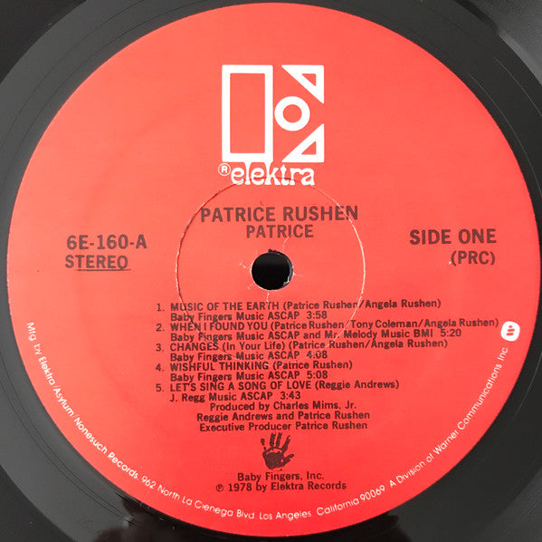Patrice Rushen : Patrice (LP, Album, PRC)