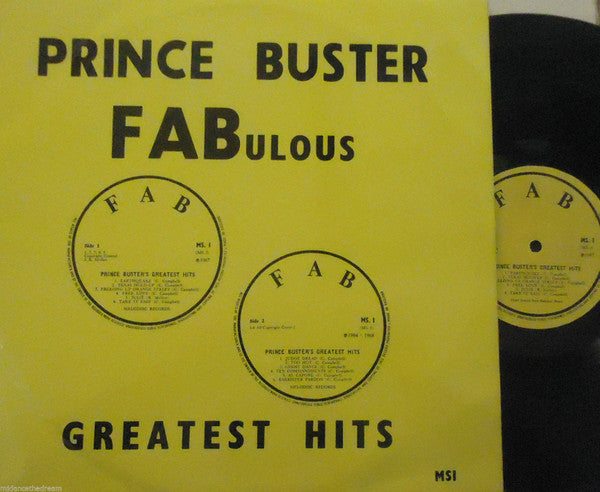Prince Buster : Fabulous Greatest Hits (LP, Comp, RE)