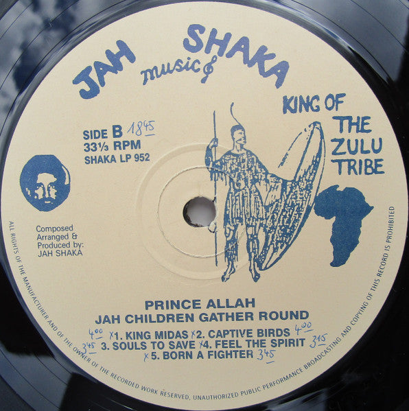 Prince Alla : Jah Children Gather Round (LP, Album)