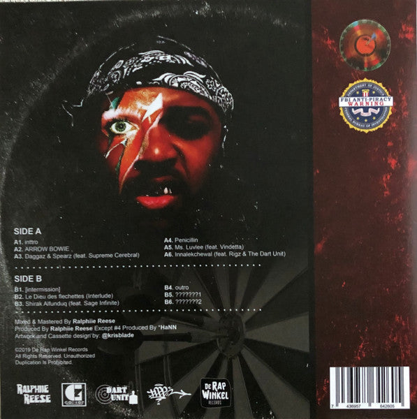 Ralphiie Reese : Arrow Bowie (LP, Album, Ltd)