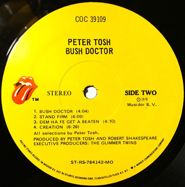 Peter Tosh : Bush Doctor (LP, Album, MO )
