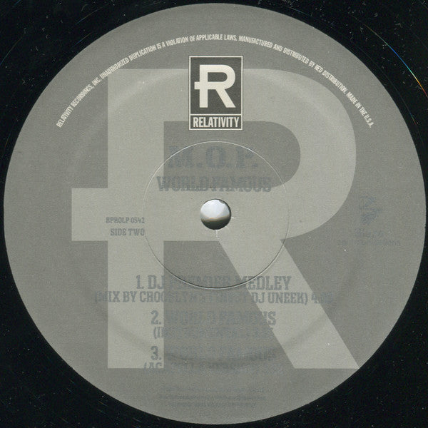 M.O.P. : World Famous (12", Promo, Hyp)