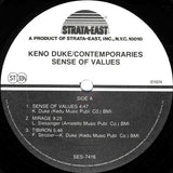 Keno Duke / Contemporaries* : Sense Of Values (LP, Album)