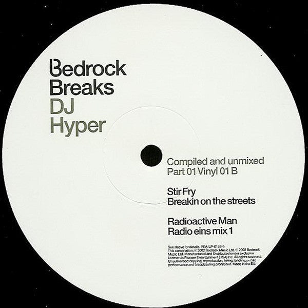 DJ Hyper : Bedrock Breaks: Compiled And Unmixed (Part 01) (2x12", Comp)