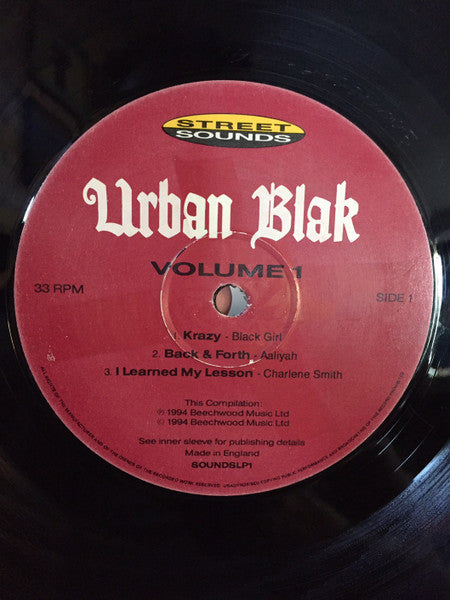 Various : Street Sounds Presents Urban Blak Vol. 1 (2xLP, Comp, Gat)