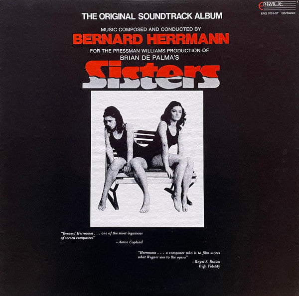 Bernard Herrmann : Sisters (Original Motion Picture Soundtrack) (LP, Album, Quad)