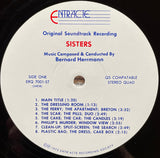 Bernard Herrmann : Sisters (Original Motion Picture Soundtrack) (LP, Album, Quad)