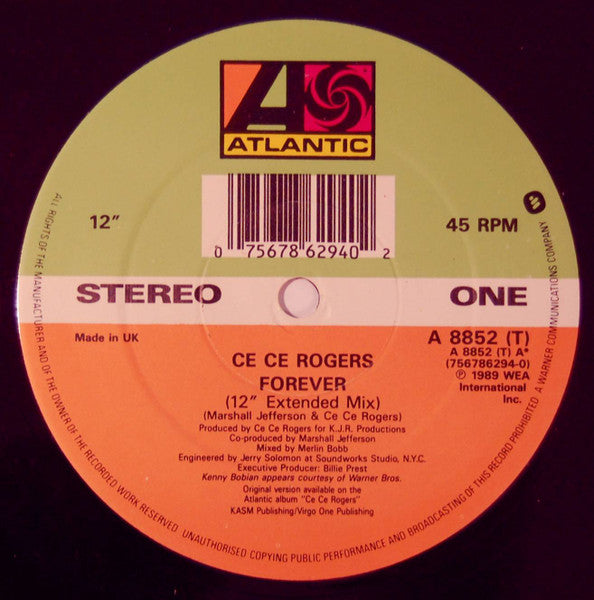Ce Ce Rogers : Forever / Someday (12")