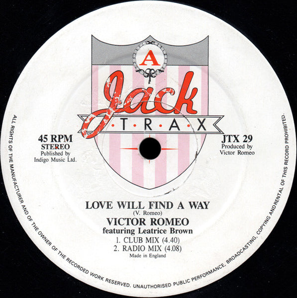 Victor Romeo : Love Will Find A Way (12")