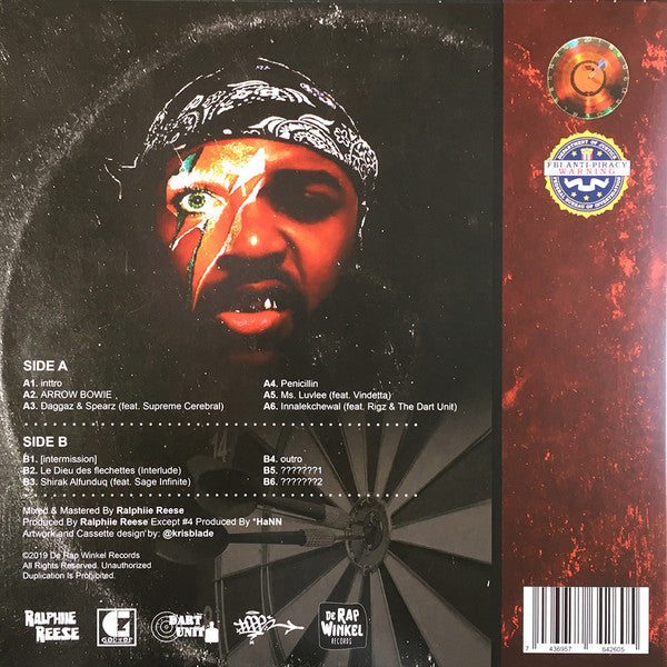 Ralphiie Reese : Arrow Bowie (LP, Album, Ltd, Bla)