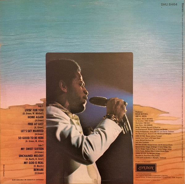 Al Green : Livin' For You (LP, Album)