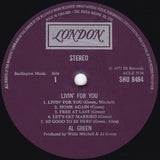 Al Green : Livin' For You (LP, Album)
