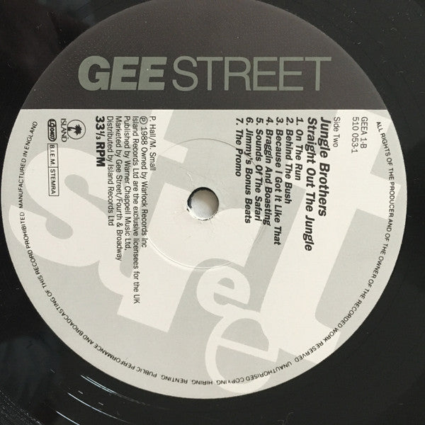 Jungle Brothers : Straight Out The Jungle (LP, RE + 12", RE)