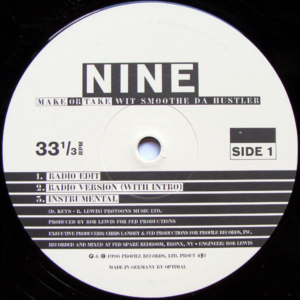 Nine : Make Or Take (12", Single)