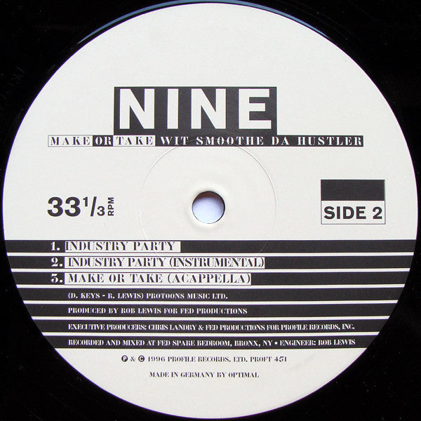 Nine : Make Or Take (12", Single)