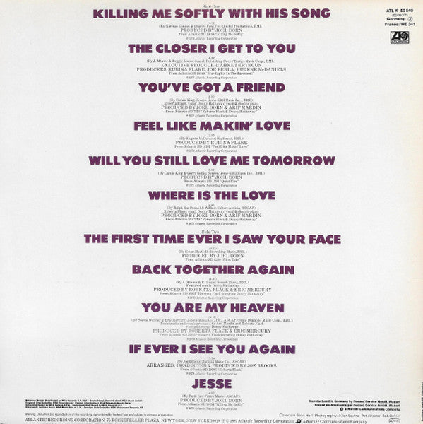 Roberta Flack : The Best Of Roberta Flack (LP, Comp)