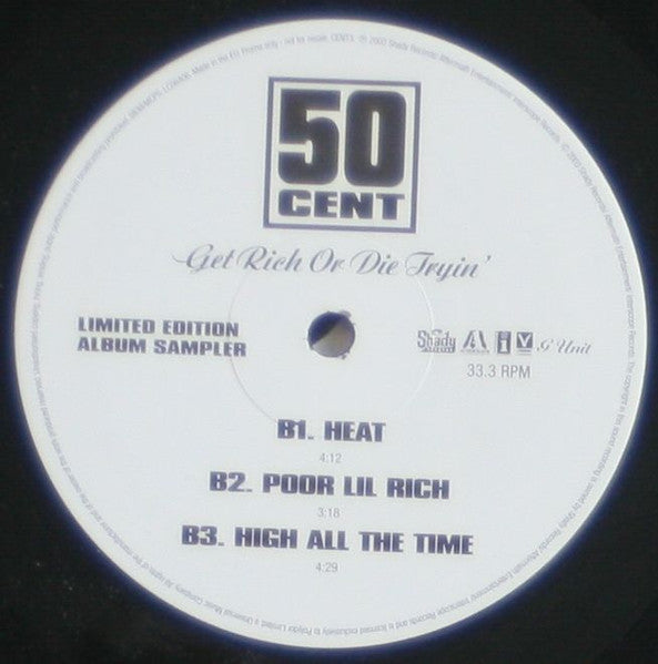 50 Cent : Get Rich Or Die Tryin' (12", Ltd, Promo, Smplr)