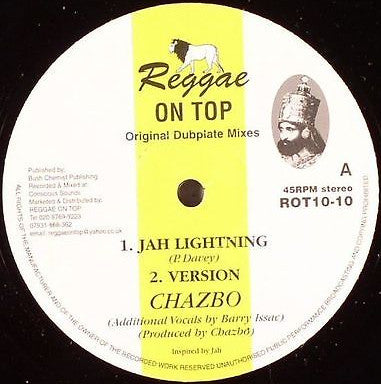 Chazbo : Jah Lightning / Four Noble Truths (10")