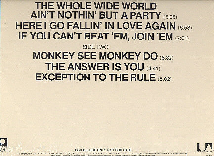 Mark Radice : Ain't Nothin' But A Party (LP, Album, Promo)