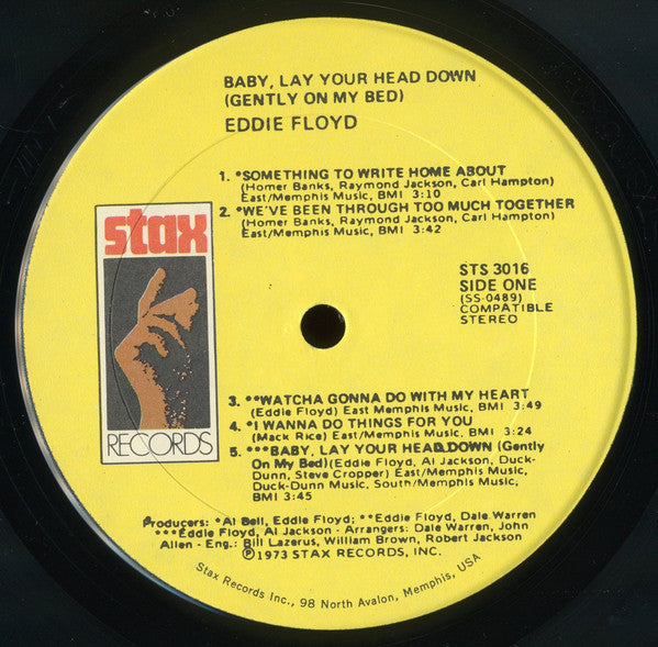 Eddie Floyd : Baby Lay Your Head Down (Gently On My Bed) (LP, Album)