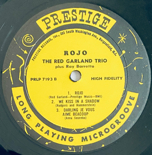 The Red Garland Trio plus Ray Barretto : Rojo (LP, Album, Mono)