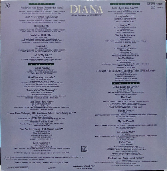 Diana* : Diana Ross Anthology  (2xLP, Comp)