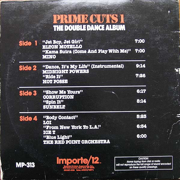 Various : Prime Cuts 1 (The Double Dance Album) (2x12", Album, Comp)