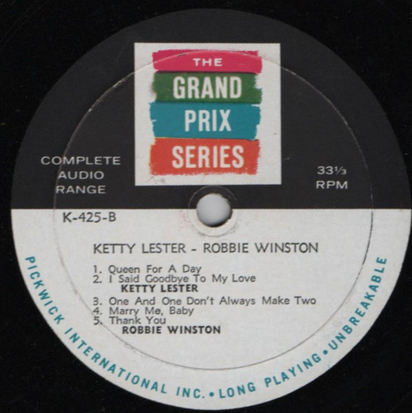 Betty Everett, Ketty Lester, Robbie Winston : Betty Everett Ketty Lester (LP, Album, Comp, Mono)