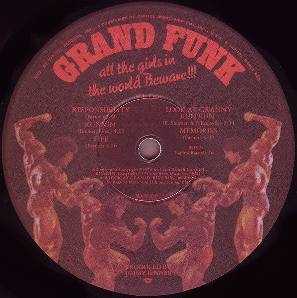 Grand Funk* : All The Girls In The World Beware!!! (LP, Album, Win)