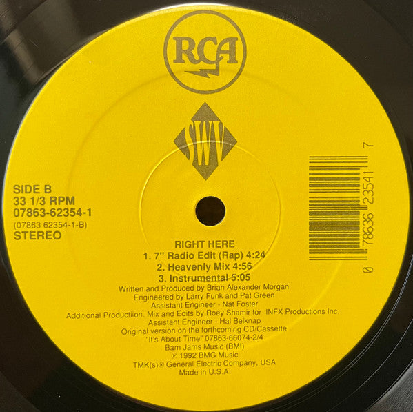 SWV : Right Here (12", Single)