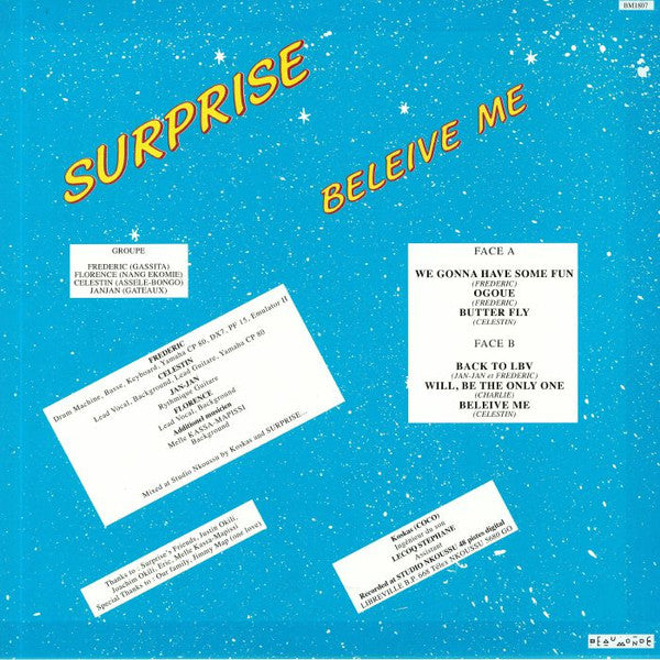 Surprise (20) : Beleive Me (LP, RE)