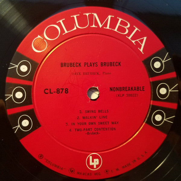 Dave Brubeck : Brubeck Plays Brubeck (LP, Album, Mono)