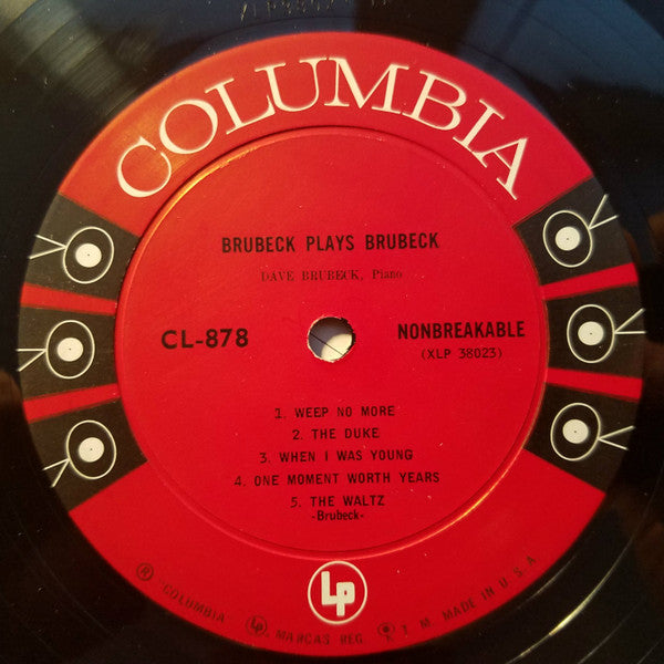 Dave Brubeck : Brubeck Plays Brubeck (LP, Album, Mono)