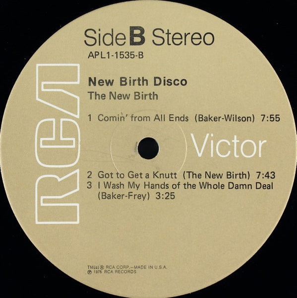 The New Birth* : The New Birth Disco (LP, Comp, Ind)