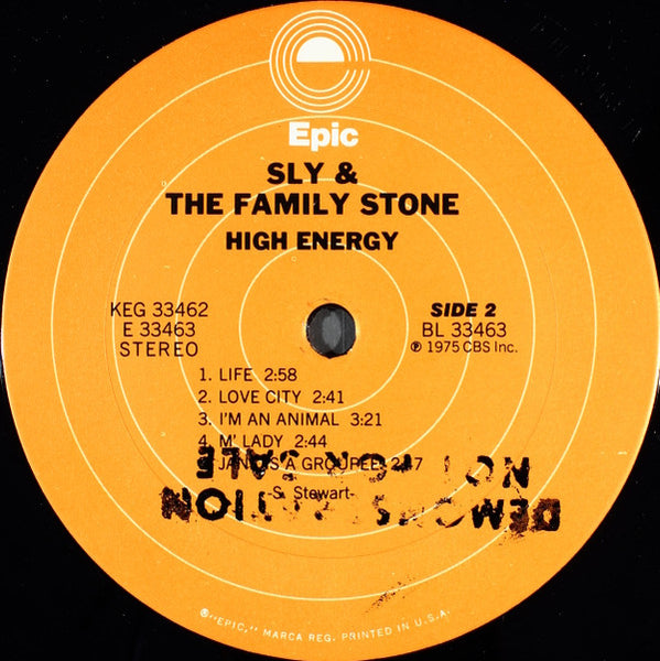 Sly & The Family Stone : High Energy (2xLP, Comp)