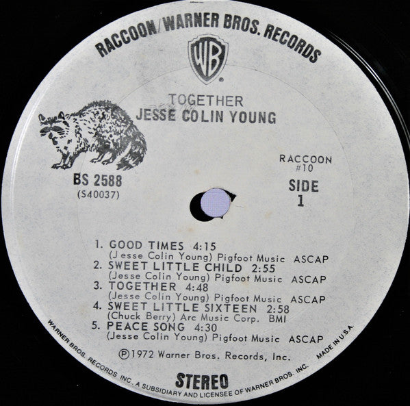 Jesse Colin Young : Together (LP, Album, Ter)