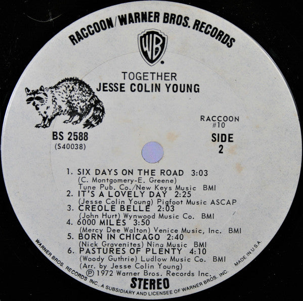 Jesse Colin Young : Together (LP, Album, Ter)