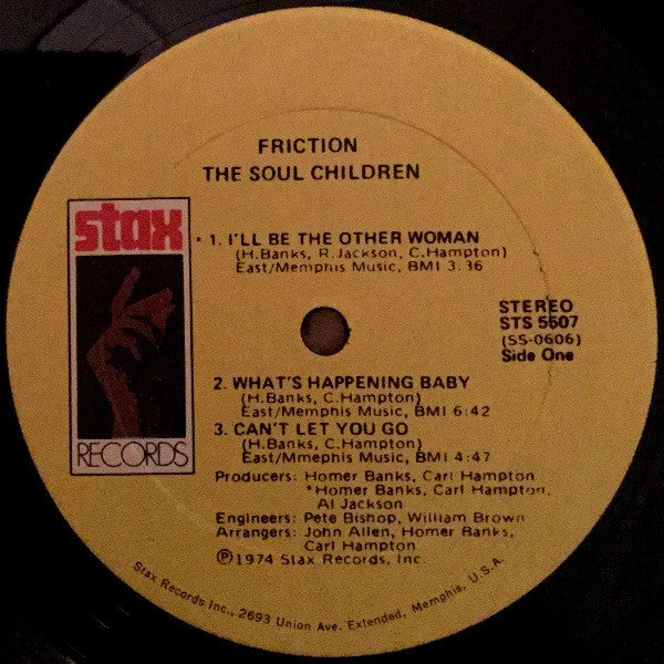 Soul Children : Friction (LP, Album, Son)