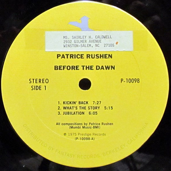 Patrice Rushen : Before The Dawn (LP, Album)