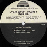 Music Inc : Live At Slugs' Volume 1 (LP, Album)