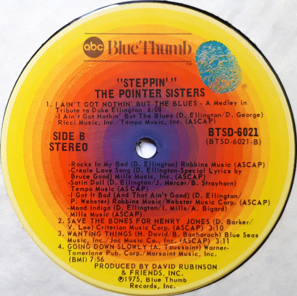 Pointer Sisters : Steppin' (LP, Album, Ter)
