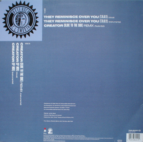 Pete Rock & CL Smooth* : They Reminisce Over You (T.R.O.Y.) (12")