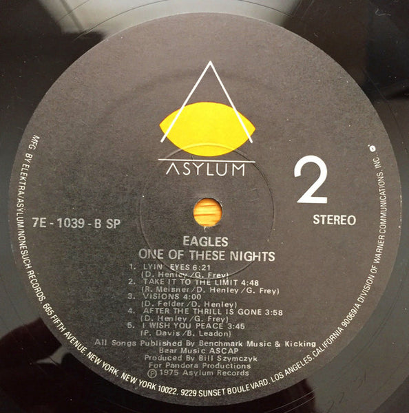 Eagles : One Of These Nights (LP, Album, RP, SP )