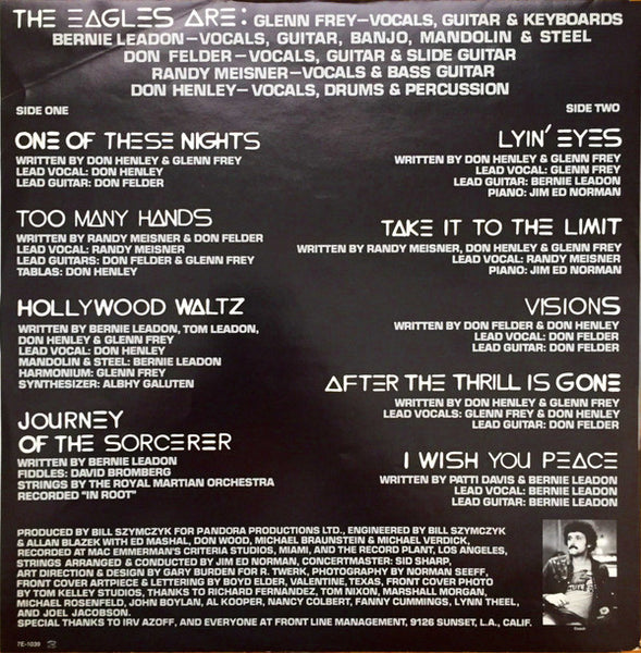 Eagles : One Of These Nights (LP, Album, RP, SP )